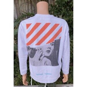 Off-White Seeing Things Marilyn Monroe Crewneck Sweatshirt  Size XS NWT $800 COA